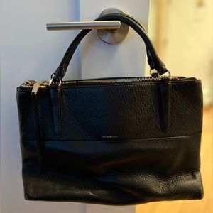Coach authentic Borough bag in black pebble leather